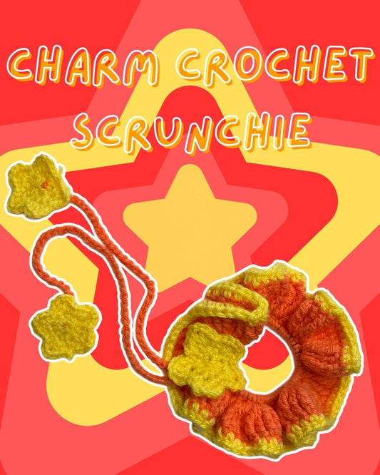 Charm Crochet Scrunchie